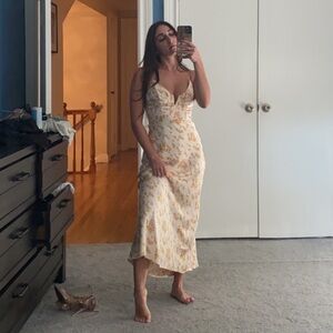 Hello Molly Satin MIDI Dress